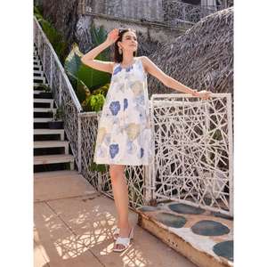 Robe évasée sans manches au-dessus du genou pour femmes - Product Image 3