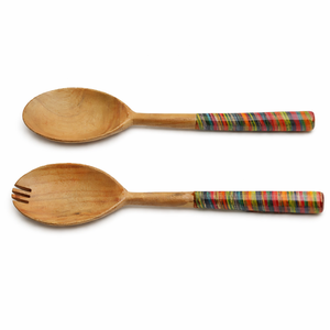 Serveur à salade élégant et luxueux avec poignée en résine, acier inoxydable et résine, passe au lave-vaisselle, élégant pour les fêtes, les hôtels et l'usage domestique - Product Image 3