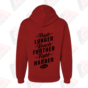 Custom Screen Printed Embroidered Men's Streetwear Premium Quality Fleece Regular Fit Winter Hoodie with Custom Logo - Product Image 2