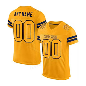 High Quality Custom Adult Team Uniform Football <b>Jersey</b> <b>Short</b> Summer Breathable Moisture-Wicking Unisex American Plus Size - Product Image 2