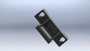 Logement de bloc d'oreiller, support de montage de bride pour un appui cylindrique de roulement ou d'arbre. - Product Image 2