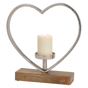Handmade Silver Aluminium <b>Christmas</b> <b>Tree</b> <b>Candle</b> Holder On Mango Wood Base Modern Festive Home Decor Tabletop Votive Holder Gift - Product Image 6