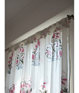 Rideaux de fenêtre personnalisables en coton 100% écologiques, style pastoral, confort et intimité, isolation phonique, sensation de luxe, toutes saisons - Product Image 3