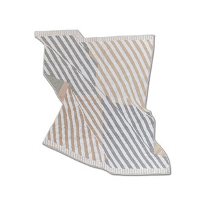 Tapis en laine tissés à la main de luxe, couleur ivoire, à motifs ovales ADWP-13087, doux et lavables, pour la décoration intérieure, la salle à manger, l'extérieur et la cuisine - Product Image 1