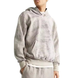 Sweat à capuche court unisexe thermique en gros, 100% coton molletonné/éponge française, épais, double couche, séchage rapide, respirant, haute qualité - Product Image 3