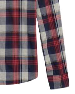 Camisa a cuadros para hombre, roja, azul marino, gris, de manga larga, informal, de franela de algodón, suave, cómoda, para uso diario, al por mayor - Product Image 6