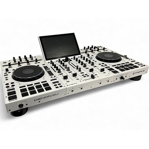 Contrôleur <span class=keywords><strong>DJ</strong></span> autonome <span class=keywords><strong>Denon</strong></span> <span class=keywords><strong>DJ</strong></span> <span class=keywords><strong>Prime</strong></span> <span class=keywords><strong>4</strong></span> blanc - Édition limitée avec flight case disponible en stock - Product Image 3