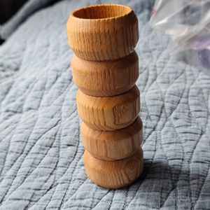 Modern Eco-Friendly <b>Napkin</b> <b>Rings</b> Resin Metal <b>Wood</b> & Glass Customizable Table Decor for Any Occasion by MS Handicraft - Product Image 1