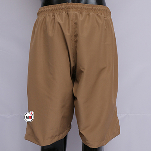 กางเกงขาสั้นสำหรับผู้ชายกางเกงขาสั้นผ้าโพลีเอสเตอร์แบบสั้นสำหรับใส่เล่นยิมระบายอากาศได้ดีสีพื้นสีน้ำตาลเข้มสำหรับฤดูร้อนปรับแต่ง2023 - Product Image 2