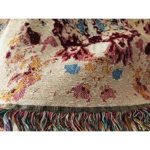 Couverture marocaine faite à la main, authentique artisanat berbère, couverture douce tissée à motifs tribaux, décoration d'intérieur, cadeau - Product Image 1