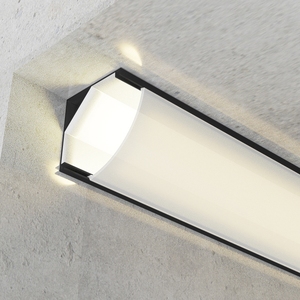 เลดันิ®ฝาปิดท้ายสีขาวนมโปรไฟล์อลูมิเนียมสี่เหลี่ยมสำหรับไฟเส้น LED ทำจากอลูมิเนียมอัลลอยที่ทนทาน