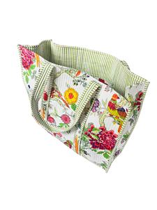 Bolso Tote de Hombro Tradicional Hecho a Mano para Mujer, Diseño Elegante, Estampado a Mano, Algodón Acolchado, 100% Algodón, Accesorio de Moda - Product Image 2