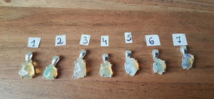 Pendentif romantique fait main en argent sterling plaqué or, pierre précieuse sertie en bélière de 8 à 10 mm, opale éthiopienne naturelle, coupe brute, forme de boule, IGI - Product Image 4