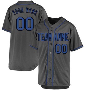Maillot de baseball personnalisé adulte boutonné nom de l'équipe numéro uniformes hommes jeunes sublimation polyester prix de gros maillot - Product Image 5