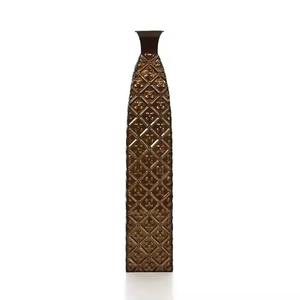 Vase à fleurs en métal de nouvelle conception de qualité d'exportation Magnifiques vases à fleurs en fer pour les décors d'entrée - Product Image 1
