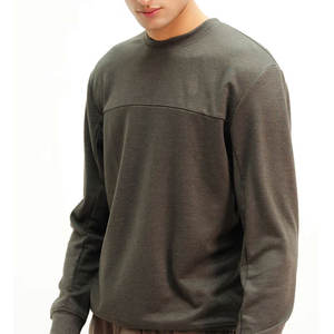 Hombres 100% algodón 500 GSM en blanco peso pesado sudaderas con capucha gruesa impresión personalizada Logo caída hombro aterciopelado sudadera para hombres - Product Image 2