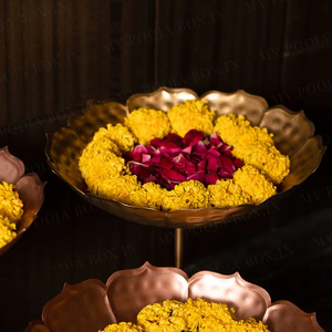 Hot Selling Classic and Simple Style Gold Urli with <b>Stand</b> for Diwali and Home Decor Stunning for Decorative Purpose - Product Image 5