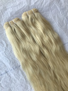 Templo indio virgen en bruto, producto más vendido, cutícula de visón brasileño Premium, extensión ondulada rubia alineada, paquete de cabello humano de un solo donador - Product Image 6