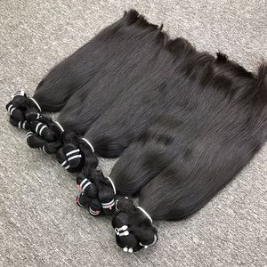 Pelo de trama virgen recto Natural de alta calidad pelo crudo vietnamita BDLE pelo un tupé de donante Base pelucas cortas marrón oscuro para mujeres - Product Image 2