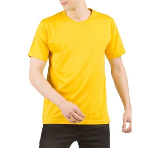 Camiseta de manga corta para hombre, camisa 100% de algodón de Color sólido, fabricación directa de fábrica, alta calidad, precio al por mayor - Product Image 3