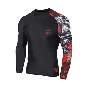 Rashguard – Protection contre le soleil pour hommes, pour l'été, en plein air, plage, sport, Compression MMA, Rashguard Upf 50, vente en gros - Product Image 5