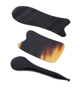 Personalizado de excelente calidad Cuerno de búfalo Gua Sha Masajeador facial Raspado Herramienta de masaje Cuerno de búfalo Gua Sha Herramienta facial - Product Image 5