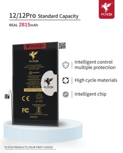 แบตเตอรี่ Flycdi ราคาโรงงาน แบตเตอรี่ความจุเต็มสำหรับ iPhone 12 12 Pro - Product Image 5