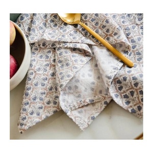 Preferible Vintage Digital Dot Natural impreso servilletas de té cuencos de tela tetera limpieza escritorio ceremonia accesorios trapos de algodón - Product Image 6