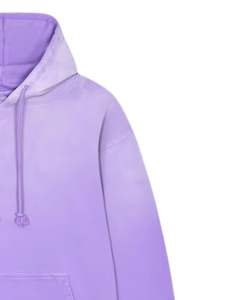 Sudadera con Capucha Morada Lavanda para Mujer, Sudadera Holgada de Felpa, Ropa Urbana Lisa, Fabricante Personalizado, Venta al por Mayor - Product Image 2