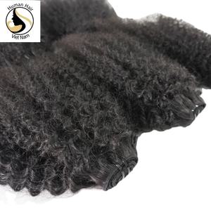 Extensiones de cabello humano rizado, mechones de Color negro Natural, alta demanda, vendedor de fábrica - Product Image 1