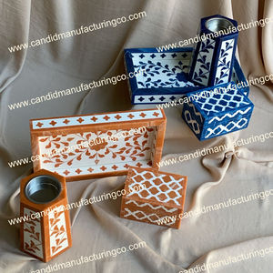 Ensemble d'encens religieux de l'usine de fabrication Mabkhara Mère d'incrustation Mubkhar Boîte Plateau Bakhoor Brûleur Madkhan Plateau de service - Product Image 5