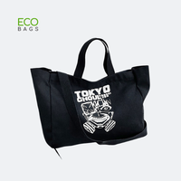 Sac fourre-tout moderne en toile de coton écologique de taille moyenne pour ordinateur portable, avec logo personnalisé, réutilisable, promotionnel, avec poignées, en tissu uni