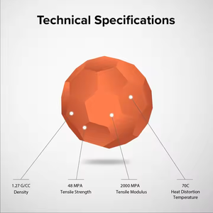 Numakers, 1kg, naranja escandaloso, 1,75mm, filamento de impresión 3D, varillas de plástico de calidad superior para impresiones brillantes y duraderas - Product Image 5