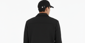 เสื้อผู้ชายแบบกลับด้านได้ ผ้าอะคริลิกผสมขนสัตว์ ป้องกันรอยยับ กระดุมแถวเดียว คอตั้ง ความยาวปานกลาง สำหรับฤดูใบไม้ร่วงและฤดูหนาว ผลิตจากวัสดุที่เป็นมิตรต่อสิ่งแวดล้อม - Product Image 4