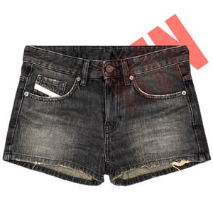 Short en jean pour femme avec logo personnalisé de haute qualité fabriqué en usine Style droit délavé à l'acide avec poches et taille moyenne Sexy - Product Image 6