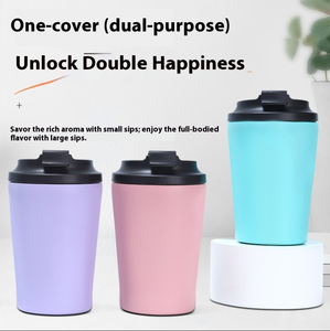 แก้วกาแฟ <span class=keywords><strong>MLIFE</strong></span> 12 ออนซ์ พร้อมฝาปิด รุ่น Half Million สีชมพู 350 มล. สกรีนโลโก้ตามสั่ง พิมพ์ลายเต็มใบ แก้วกาแฟแบบพกพา - Product Image 3
