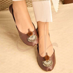 Servicio OEM, Último Modelo de Khussa para Mujer, Hecho a Medida, Parte Superior de Rexine, Entresuela de Cuero Genuino, Antideslizante, para Todas las Temporadas - Product Image 3