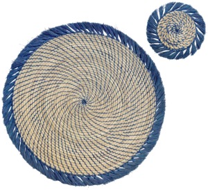 Napperon palmier jonc de mer tissé Produits écologiques Fabriqué au Vietnam Napperon Décoration de table en gros - Product Image 6