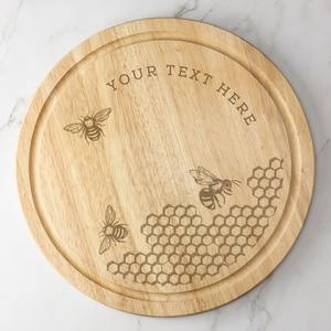 Planche à découper en bois d'acacia biologique de grande taille personnalisée en gros, ustensiles de cuisine avec rainure pour le jus, beau bloc à découper en bois - Product Image 2