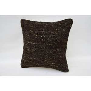 Tapis Kantha en laine marron 12x12 pouces tissé à la main avec un oreiller à motif vintage rustique Parfait! - Product Image 3