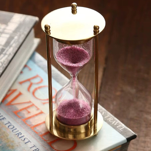 Objet de table en forme de sablier élégant, sculpture décorative artisanale, décoration de table moderne pour la maison, le bureau, le salon, accent - Product Image 1