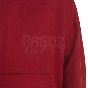 Sudadera con capucha de gran tamaño de color sólido hecha a medida, ropa informal estilo Hip Hop a precio de invierno - Product Image 6