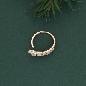 Aniva - Anillo de Oro Sólido de 18K con Forma Elegante y Diamante Cultivado en Laboratorio, Certificado por IGI, Joyería Fina para Cumpleaños - Product Image 2