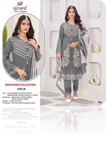 Traje Tradicional Pakistaní para Mujer, Kurti Shalwar Kameez, Estilo Étnico Indio, Elegante, Cómodo, para Fiesta - Product Image 2