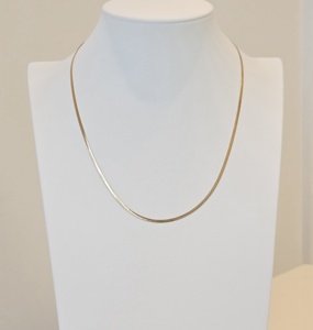 Collar Unisex <span class=keywords><strong>de</strong></span> Acero Inoxidable 304 con Baño <span class=keywords><strong>de</strong></span> <span class=keywords><strong>Oro</strong></span> PVD <span class=keywords><strong>de</strong></span> 18K, Cadena <span class=keywords><strong>de</strong></span> Serpiente Minimalista para Uso Diario, <span class=keywords><strong>Venta</strong></span> al Por Mayor - Product Image 2