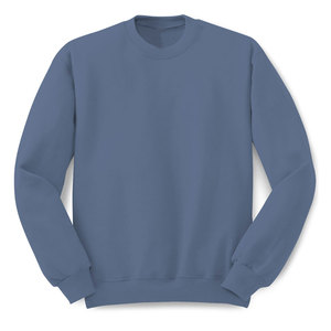 Mujeres Algodón Personalizado Tamaño Baggy Pullover Térmico Azul Sudaderas - Product Image 5