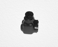   Connecteur de câblage isolé noir à 2 ports, raccord mécanique à double entrée pour fils en cuivre et aluminium de 4 AWG-500 Kcmil
