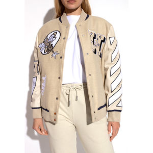 Vestes de baseball unisexes de haute qualité Bomnber Varisty JAckets College Winter Custom Chenille Patches Embroidery Work Wool Jackets - Product Image 5