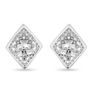 Pendientes de Plata Tradicionales Zarkan con Diamantes - Product Image 4