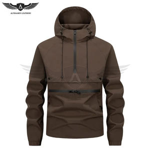 Chaquetas Anorak cortavientos de alta calidad, abrigos ligeros impermeables con capucha para Senderismo y viajes Hombres Ropa de invierno Chaqueta Anorak - Product Image 1